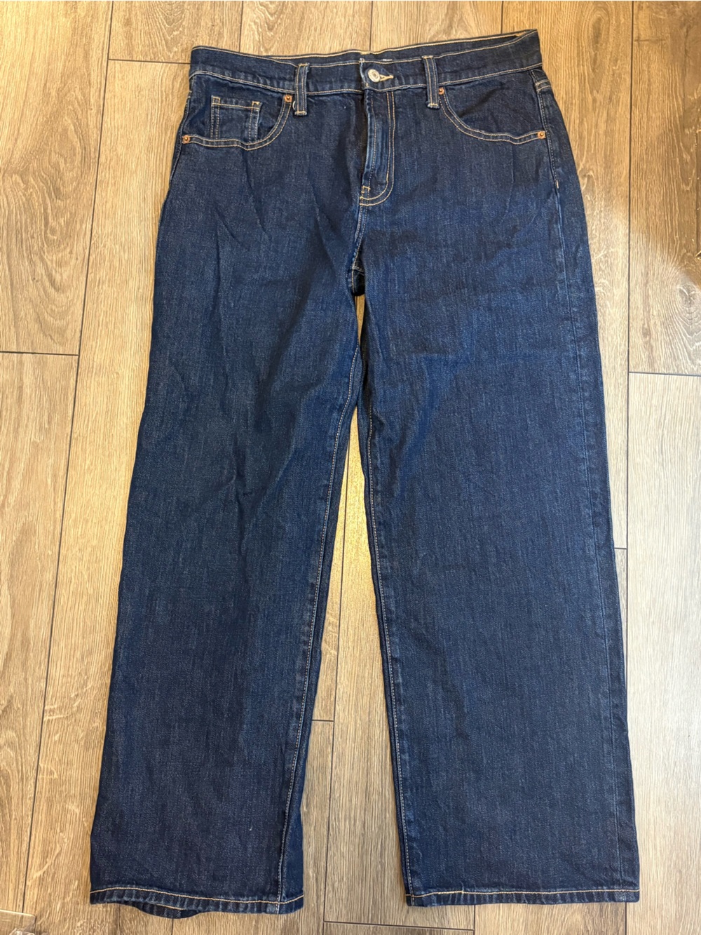 Old Navy Dark Blue Wide Leg Jeans